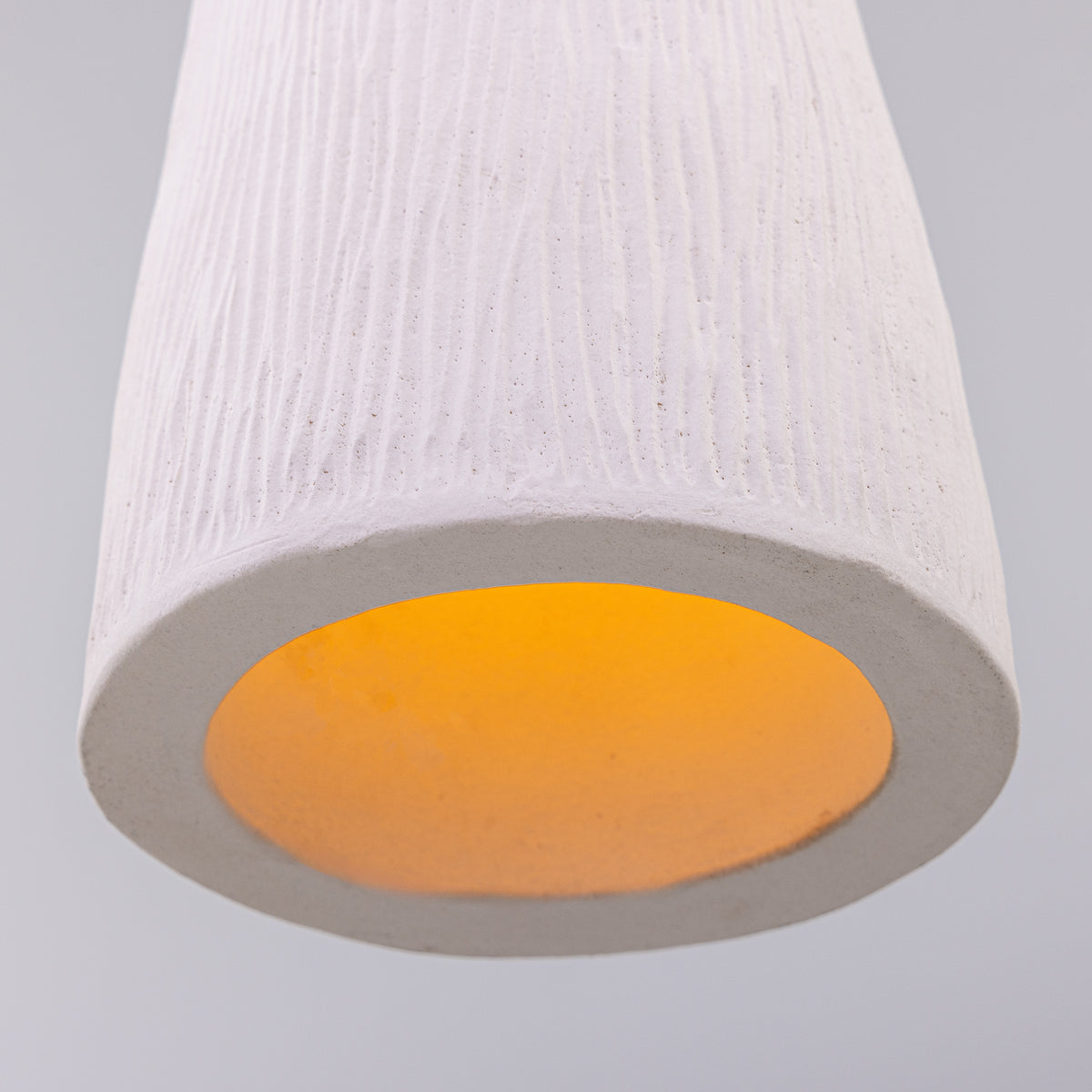 Parva IP44 Single Drop Ceramic Bathroom Pendant Light with Satin Brass Detailing