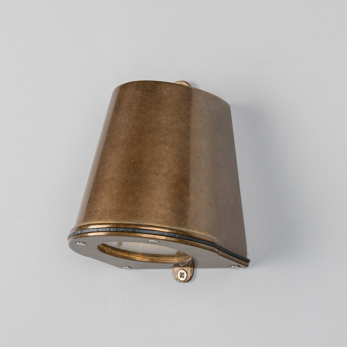 Wade IP54 Outdoor Brass Spotlight in Antique Brass