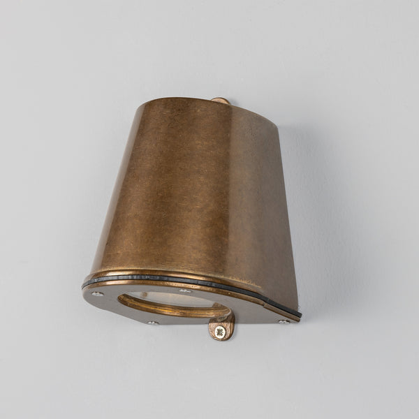 Wade IP54 Outdoor Brass Spotlight in Antique Brass