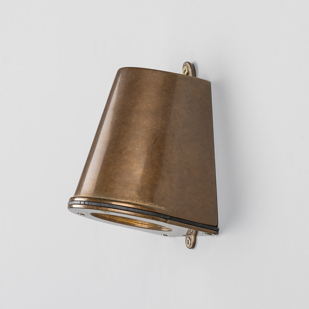 Wade IP54 Outdoor Brass Spotlight in Antique Brass