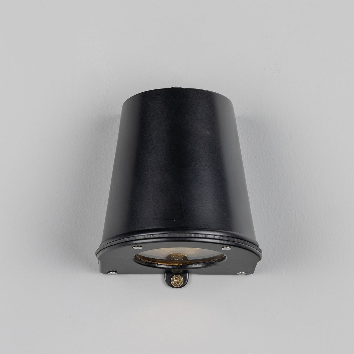 Wade IP54 Outdoor Brass Spotlight in Matte Black