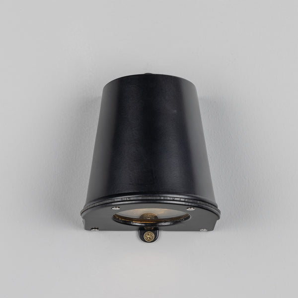 Wade IP54 Outdoor Brass Spotlight in Matte Black
