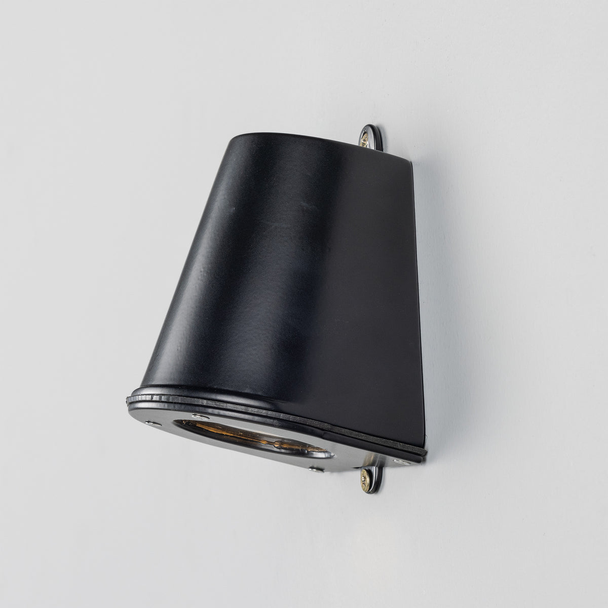 Wade IP54 Outdoor Brass Spotlight in Matte Black