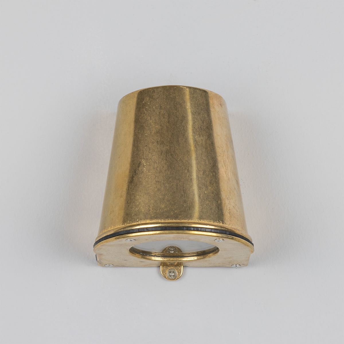 Wade IP54 Outdoor Brass Spotlight in Raw Brass