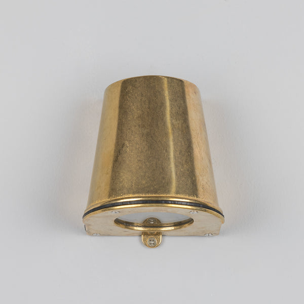 Wade IP54 Outdoor Brass Spotlight in Raw Brass