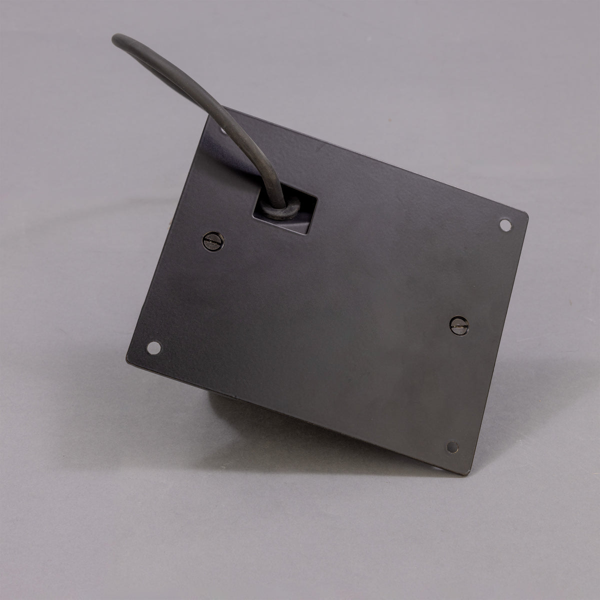Wade IP54 Outdoor Brass Spotlight with Back Plate in Matte Black