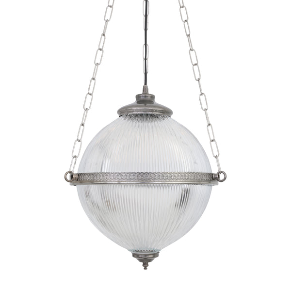 Blaenau Pendant Light in Antique Silver