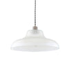 Mono 40cm Vintage Railway Pendant in Antique Silver with Prismatic Glass Shade