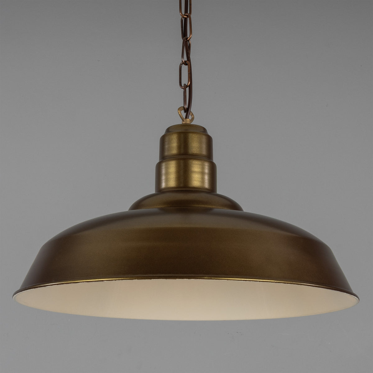 Wyse 50cm Industrial Pendant Light in Bronze