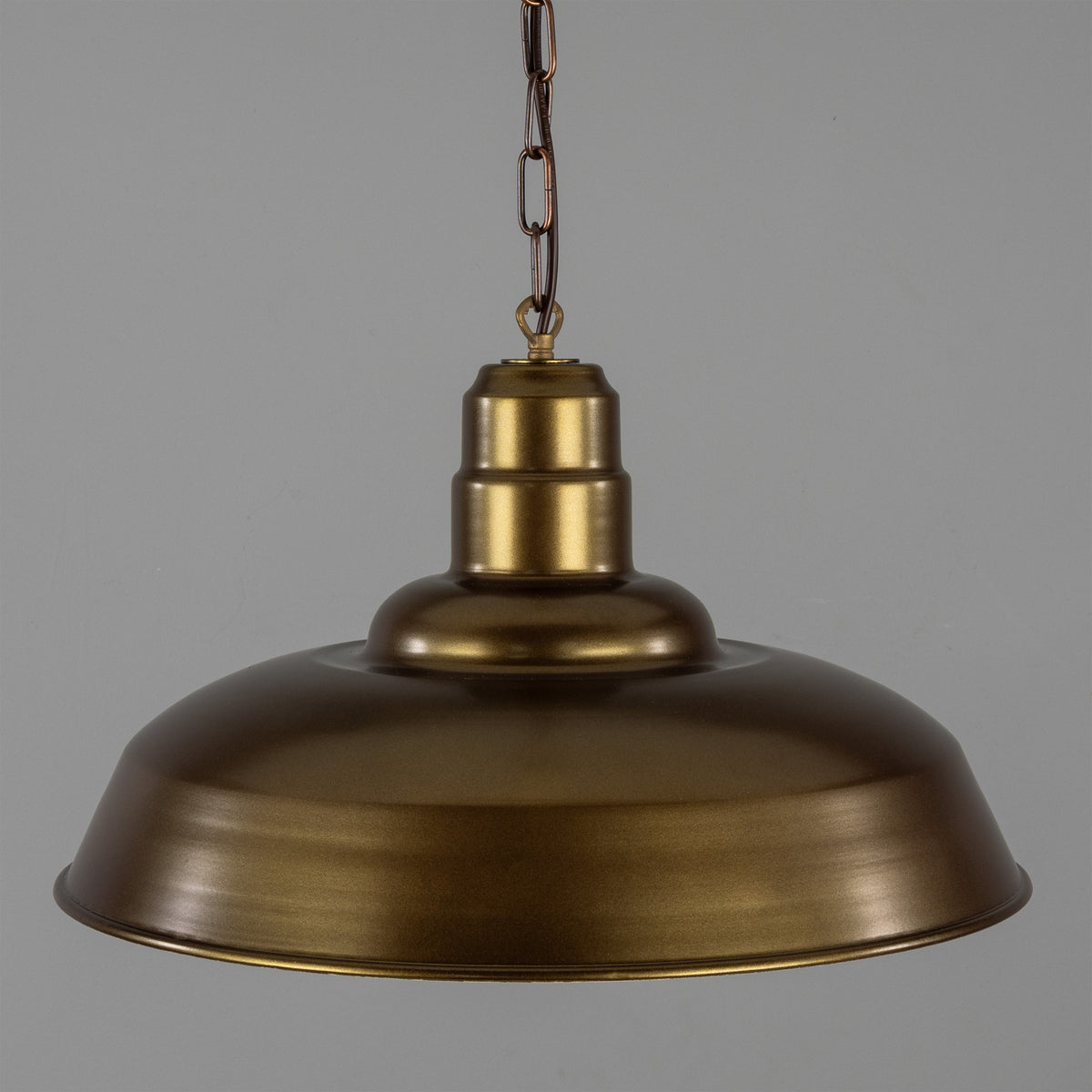 Wyse 50cm Industrial Pendant Light in Bronze