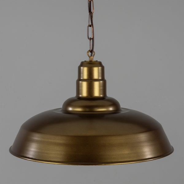 Wyse 50cm Industrial Pendant Light in Bronze