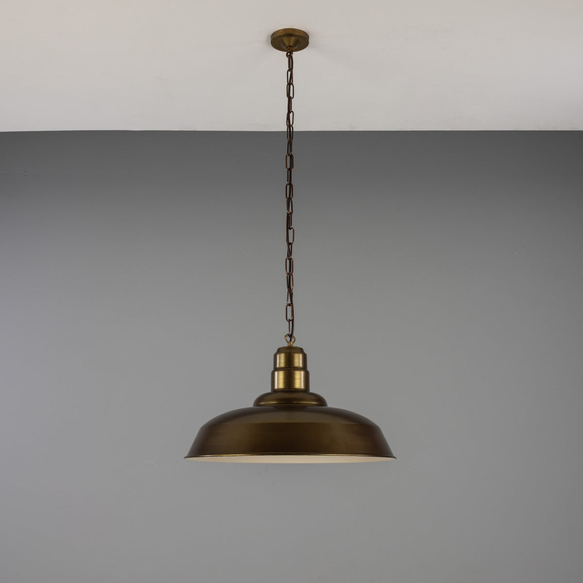 Wyse 50cm Industrial Pendant Light in Bronze