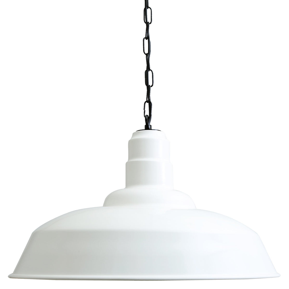 Wyse 50cm Industrial Pendant Light in White