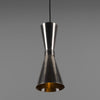 Amias Mid-Century Brass Pendant Light in Antique Silver