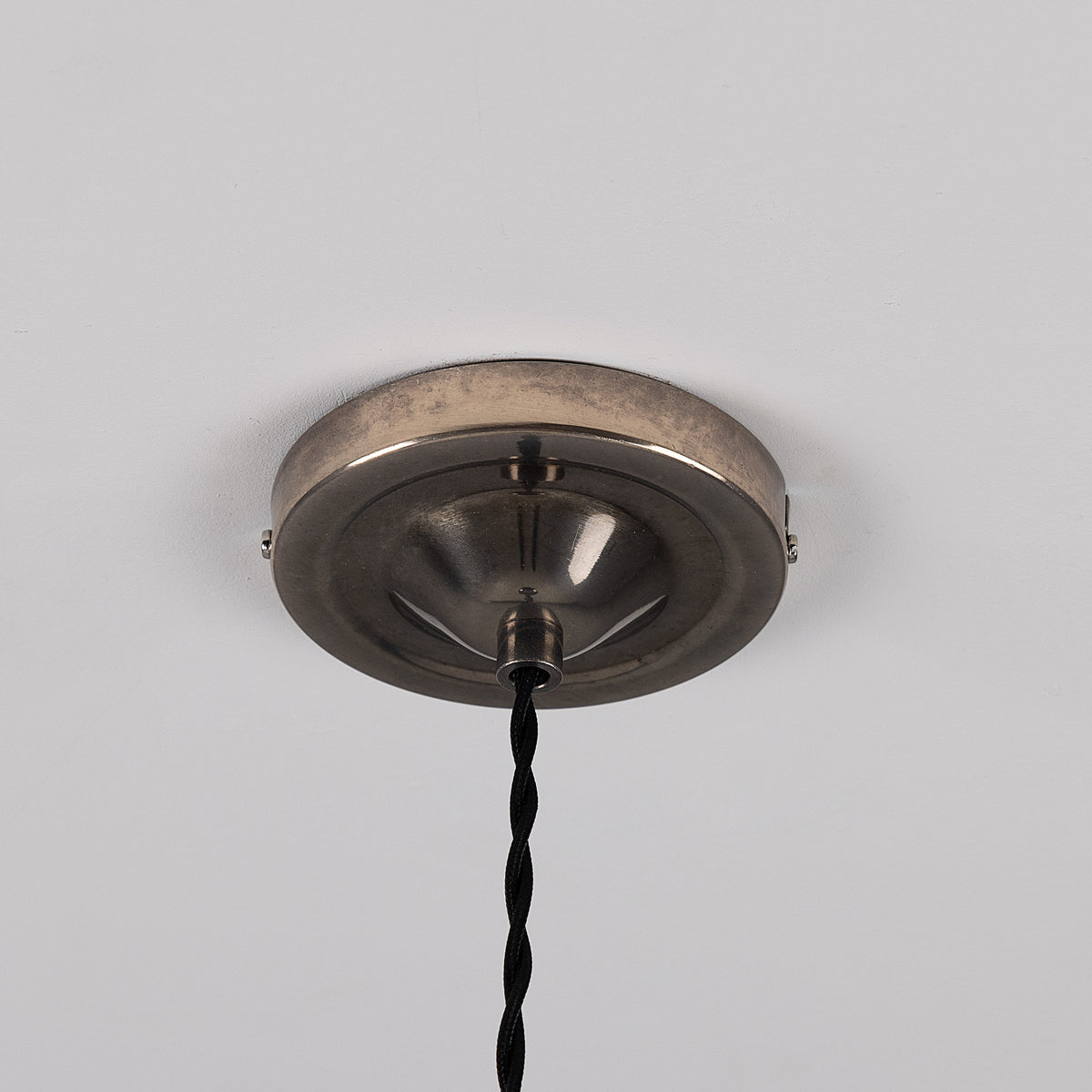 Paris Industrial Pendant Light in Antique Silver