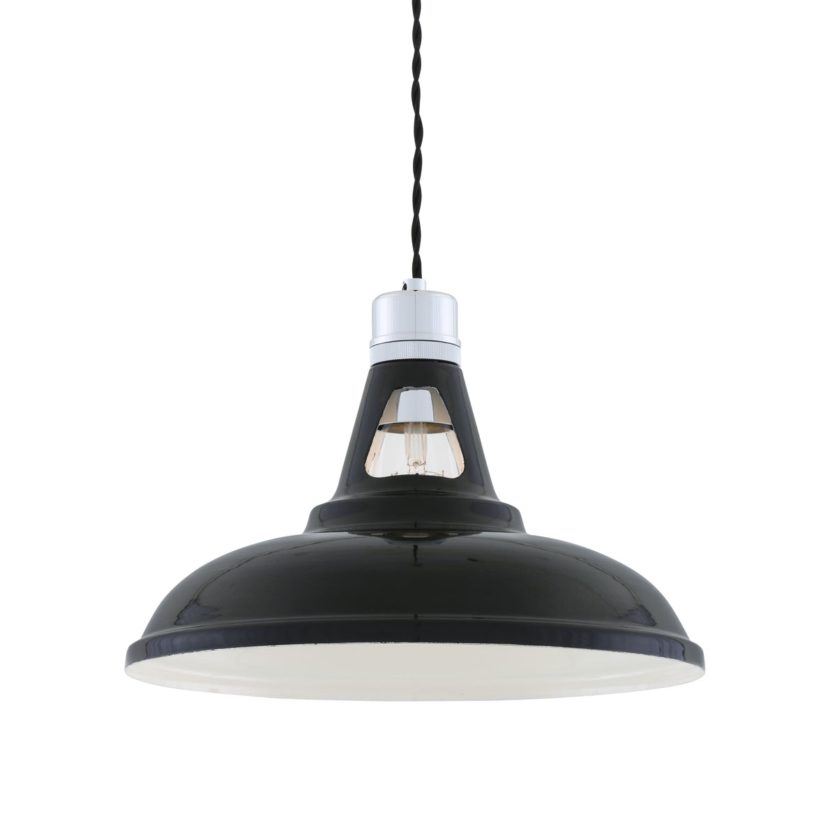 Vienna Industrial Pendant Light in Black