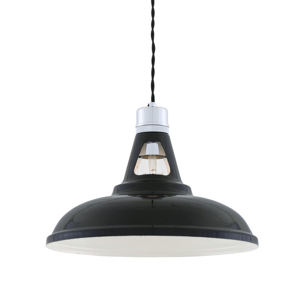 Vienna Industrial Pendant Light in Black