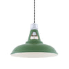 Vienna Industrial Pendant Light in Sage Green
