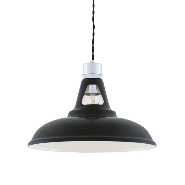 Vienna Industrial Pendant Light in Matt Black