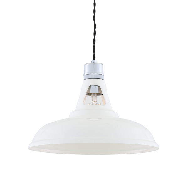 Vienna Industrial Pendant Light in White