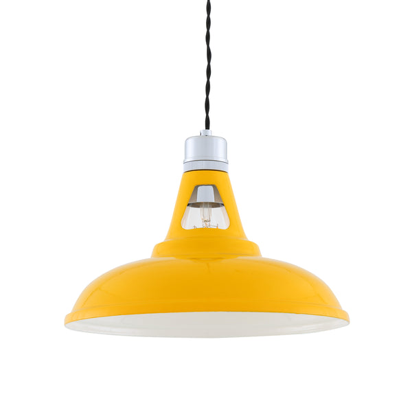 Vienna Industrial Pendant Light in Yellow
