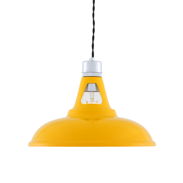 Vienna Industrial Pendant Light in Yellow