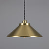 Rio E27 Vintage Pendant Light in Satin Brass