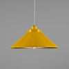 Rio Coloured Brass Pendant Light in Antique Brass and Yellow