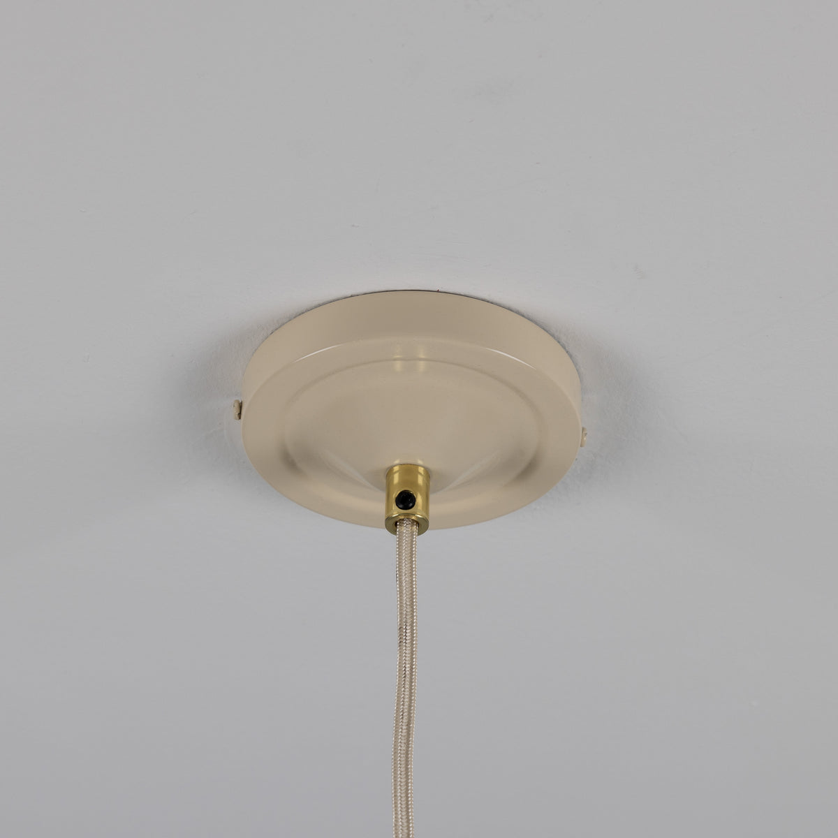 Cairo Mid-Century Coloured Pendant Light in Vanilla Cream