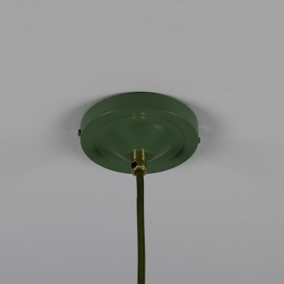 Cairo Mid-Century Coloured Pendant Light in Sage Green