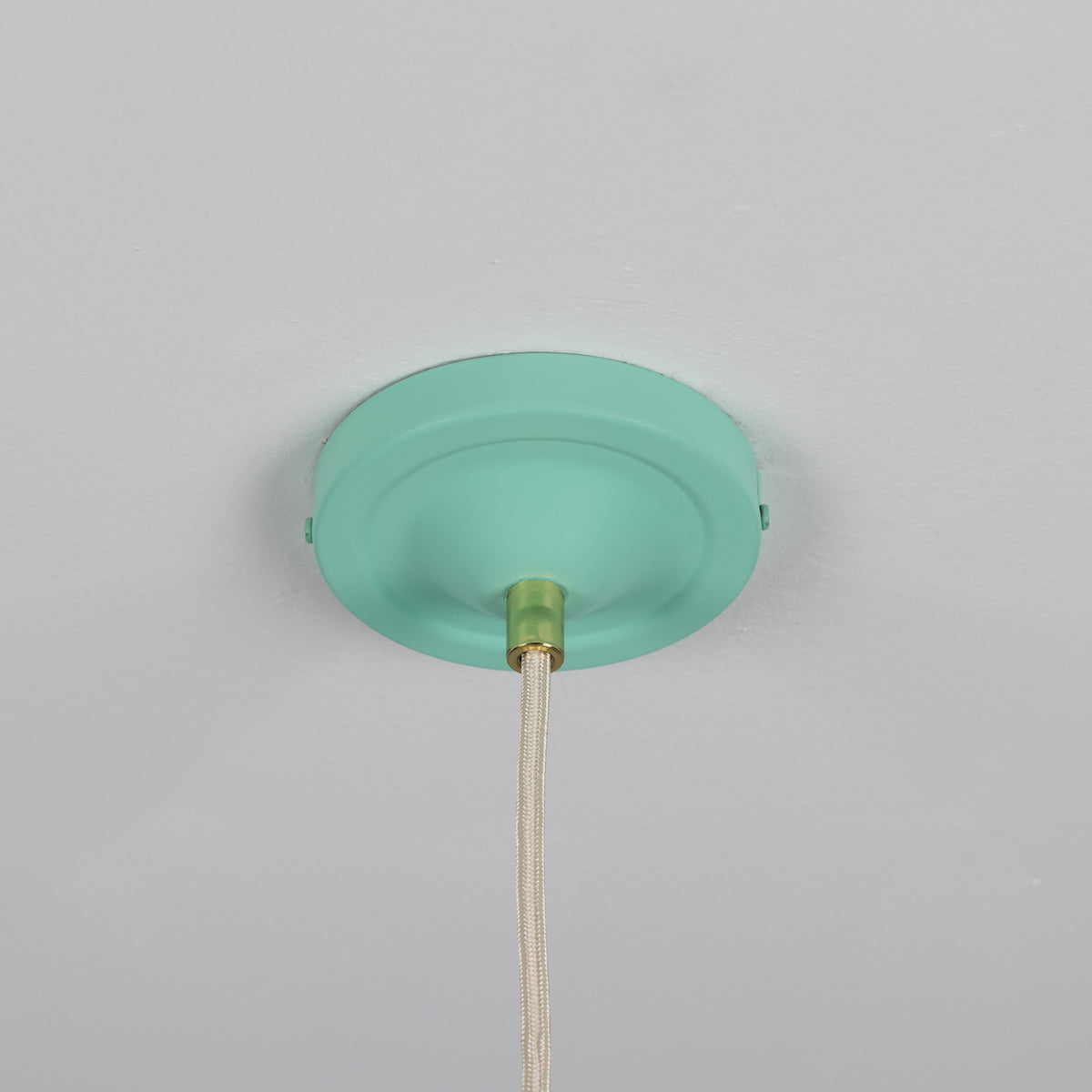 Cairo Mid-Century Coloured Pendant Light in Mint Turquoise