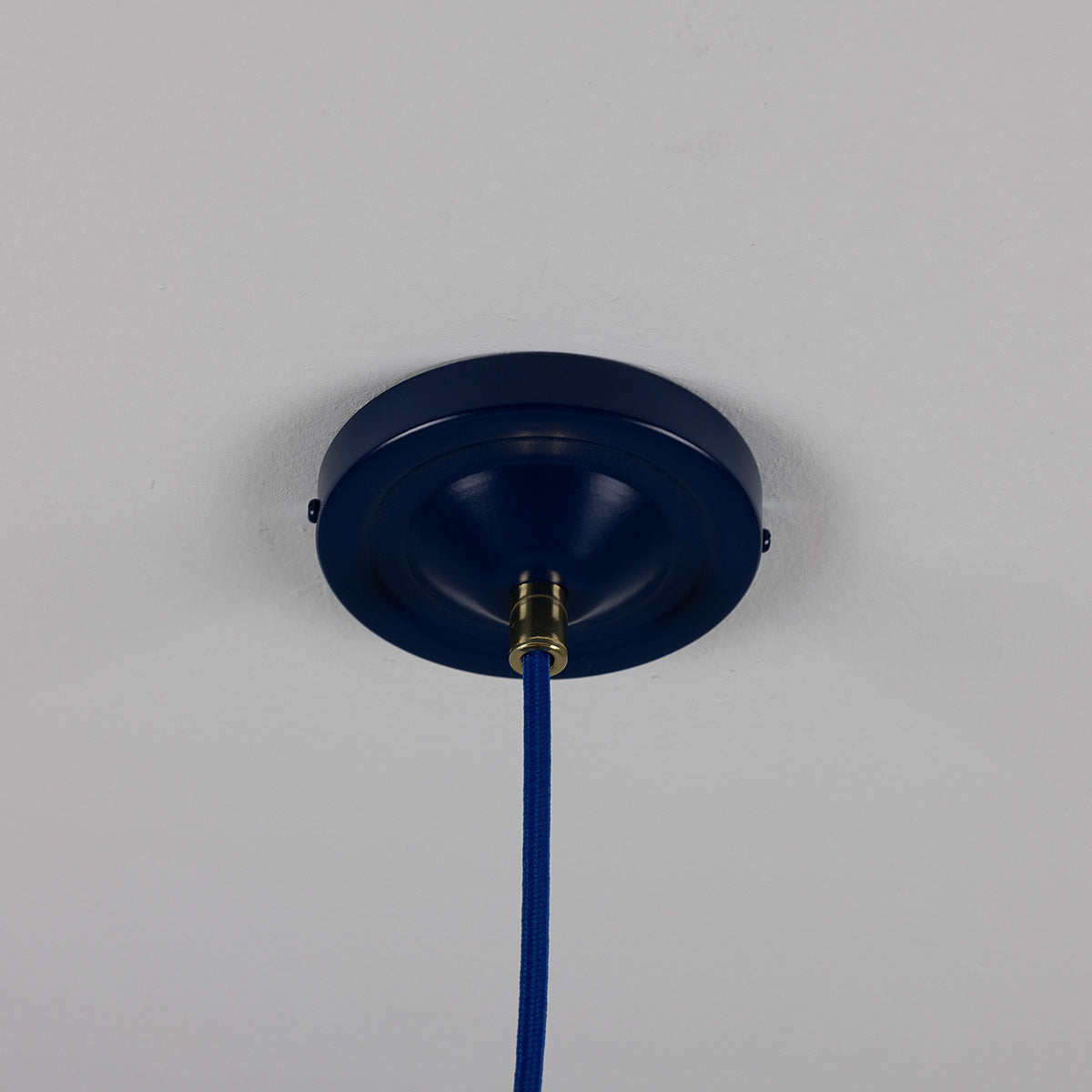 Cairo Mid-Century Coloured Pendant Light in Sapphire Blue
