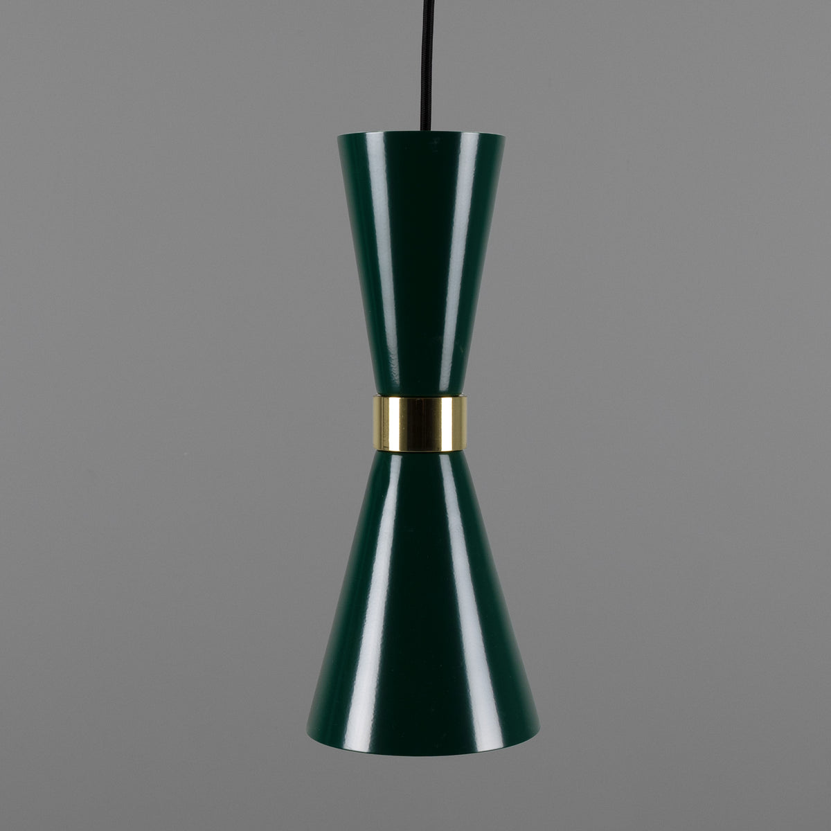 Cairo Mid-Century Coloured Pendant Light in Racing Green