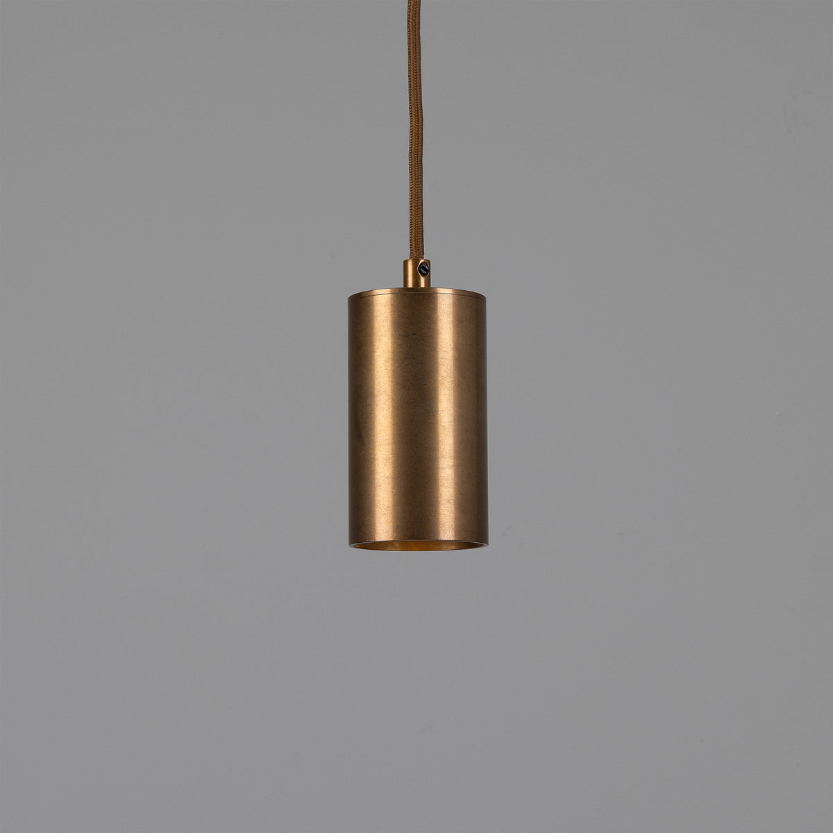 Evanston Single Drop Brass Pendant Spotlight in Antique Brass