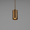 Evanston Single Drop Brass Pendant Spotlight in Antique Brass