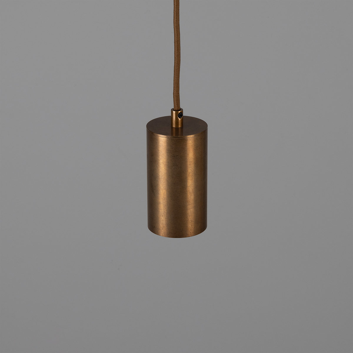Evanston Single Drop Brass Pendant Spotlight in Antique Brass