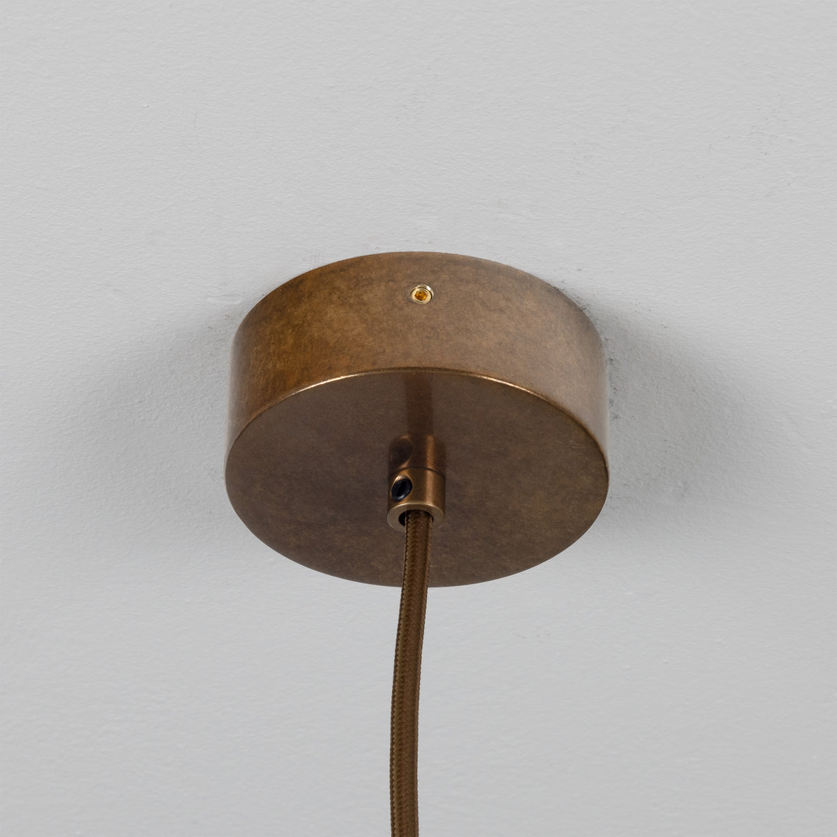 Evanston Single Drop Brass Pendant Spotlight in Antique Brass