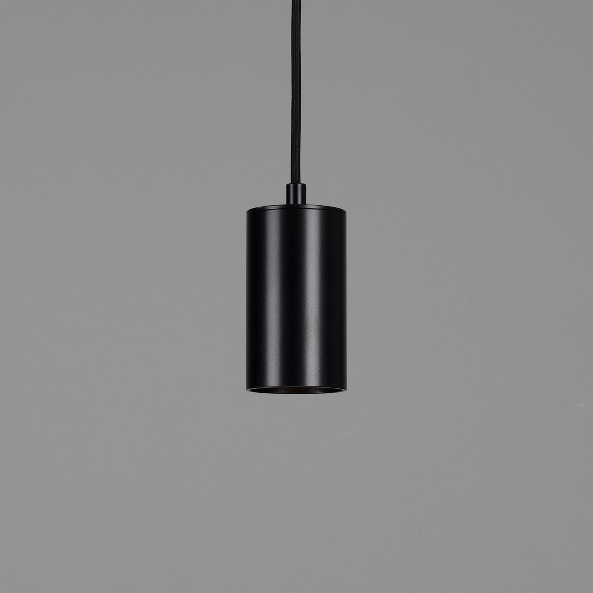 Evanston Single Drop Brass Pendant Spotlight in Matte Black