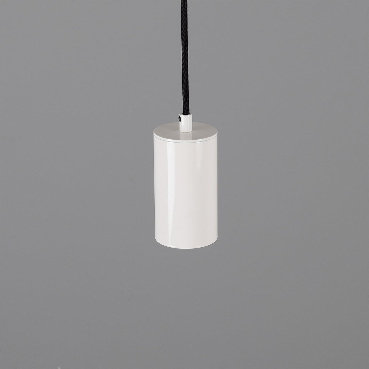 Evanston Single Drop Brass Pendant Spotlight in White
