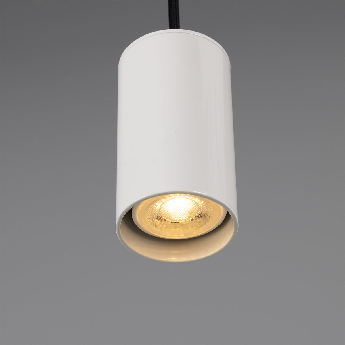 Evanston Single Drop Brass Pendant Spotlight in White
