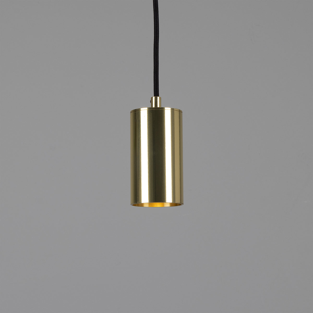 Evanston Single Drop Brass Pendant Spotlight in Polished Brass