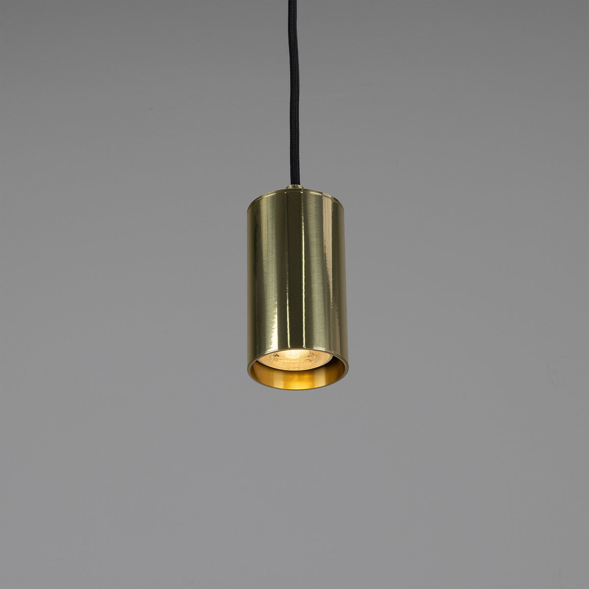 Evanston Single Drop Brass Pendant Spotlight in Polished Brass