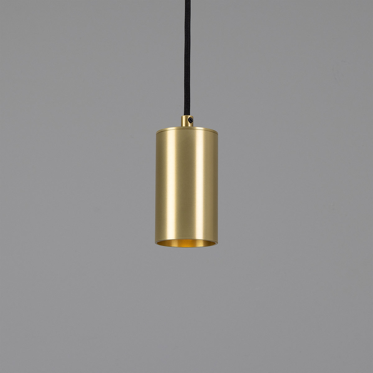 Evanston Single Drop Brass Pendant Spotlight in Satin Brass