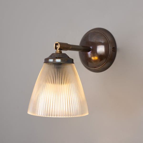 Gadar Art Deco Prismatic Wall Light in Antique Brass