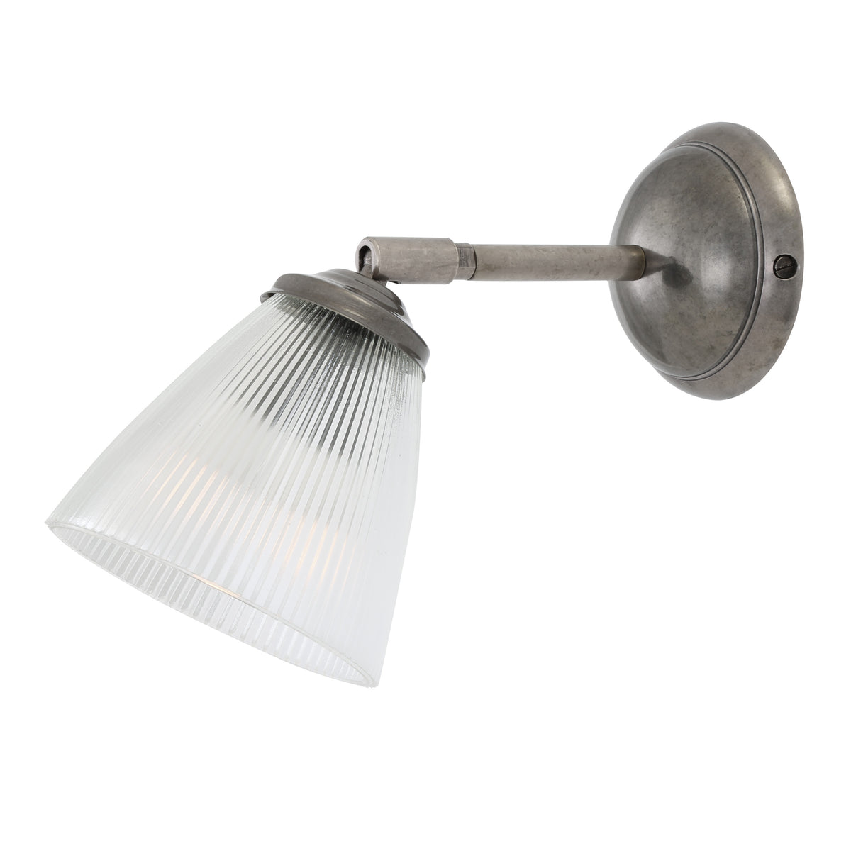 Gadar Art Deco Prismatic Wall Light in Antique Silver