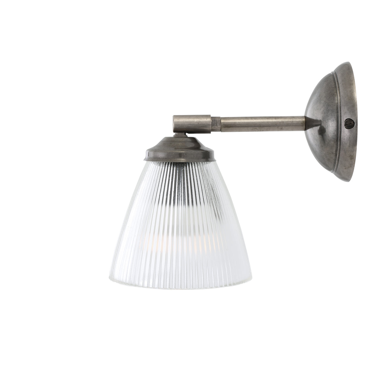 Gadar Art Deco Prismatic Wall Light in Antique Silver