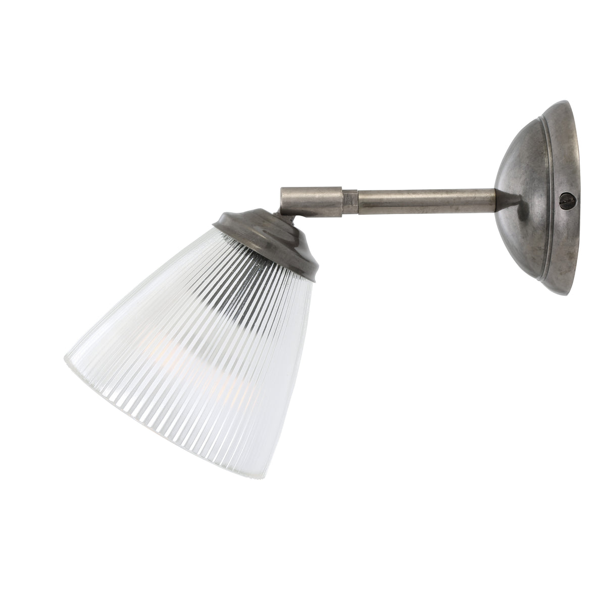 Gadar Art Deco Prismatic Wall Light in Antique Silver