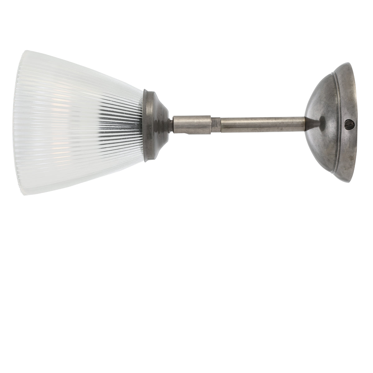 Gadar Art Deco Prismatic Wall Light in Antique Silver