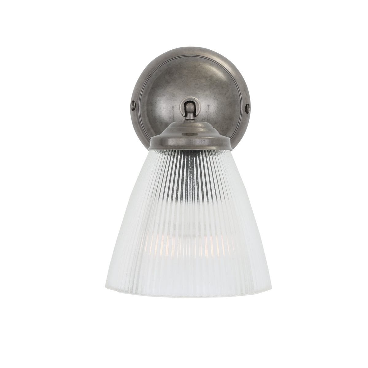 Gadar Art Deco Prismatic Wall Light in Antique Silver