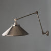 Rio Adjustable Arm Wall Light in Antique Silver